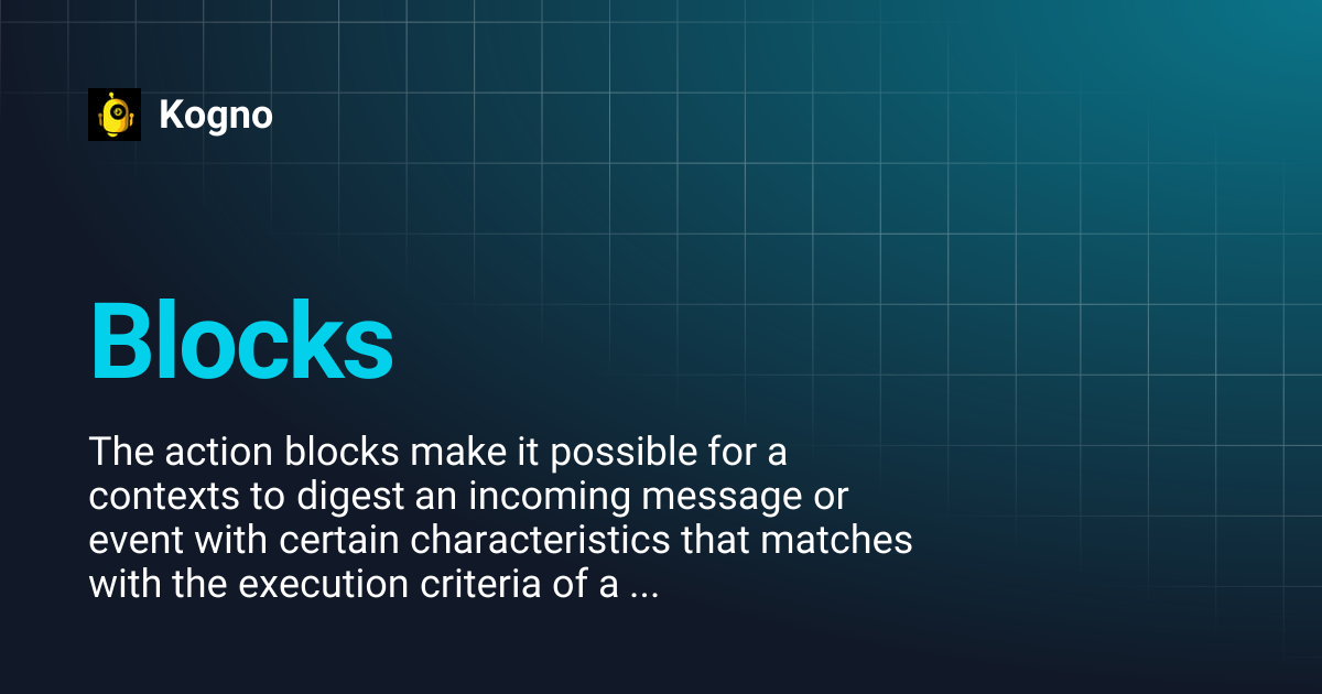 Blocks | Kogno